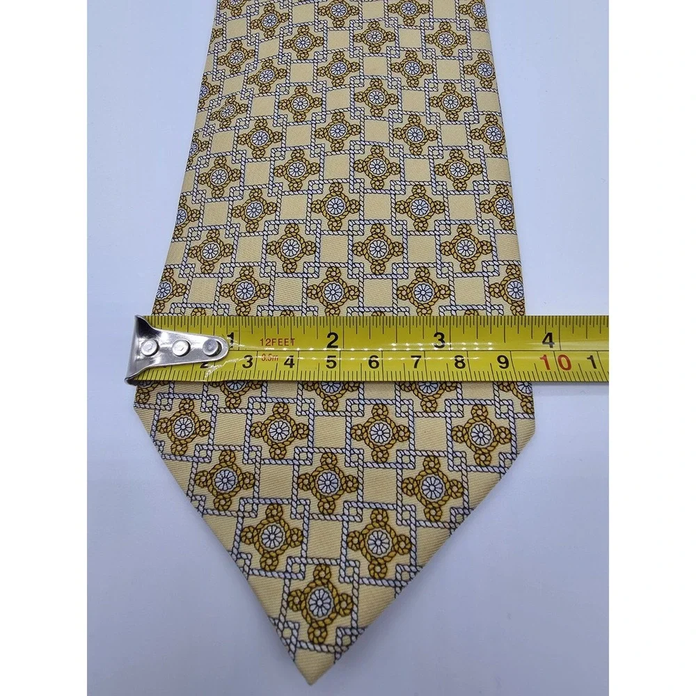 VTG St Dupont Handmade 100% Silk Extra Long Multicolor Tie 62